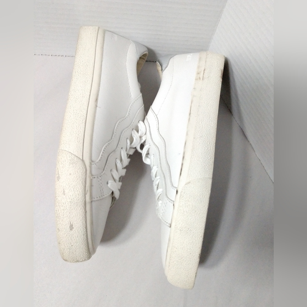 Madewell White & Silver Leather Sneakers Size 7.5 M - Picture 10 of 15